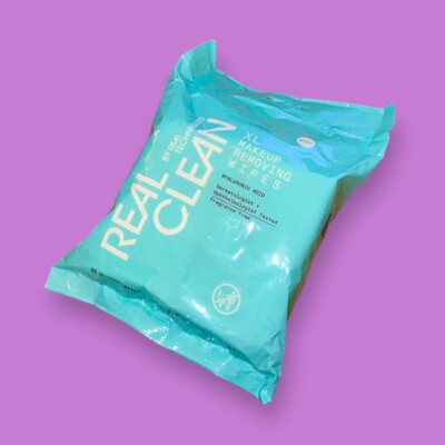 NEW Real Techniques Real Clean XL Makeup Removing Wipes 25 Wipes
