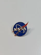 NASA Lapel Pin Logo Red White Blue *