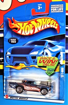 Hot Wheels 2002 Mainline Release #165 '57 T-Bird Mtflk Dark Blue w/ 5SPs