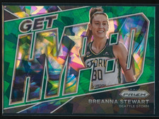 Breanna Stewart 2022 Panini Prizm WNBA Get Hyped Green Ice Prizm #2