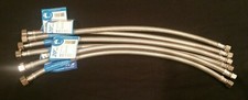 6 PACK Stainless Braided Faucet Sink Supply Line 3/8" Compression X 1/2" X 20"