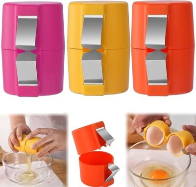 3Pcs Egg Shell Opener, Egg Cracker for Raw Eggs,Egg Shell Opener Egg Separator f