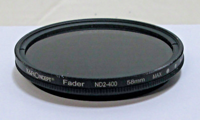 K&F Concept Filter Neutral Density ND 2-400 58mm Fader - Sony Nikon Canon DSLR