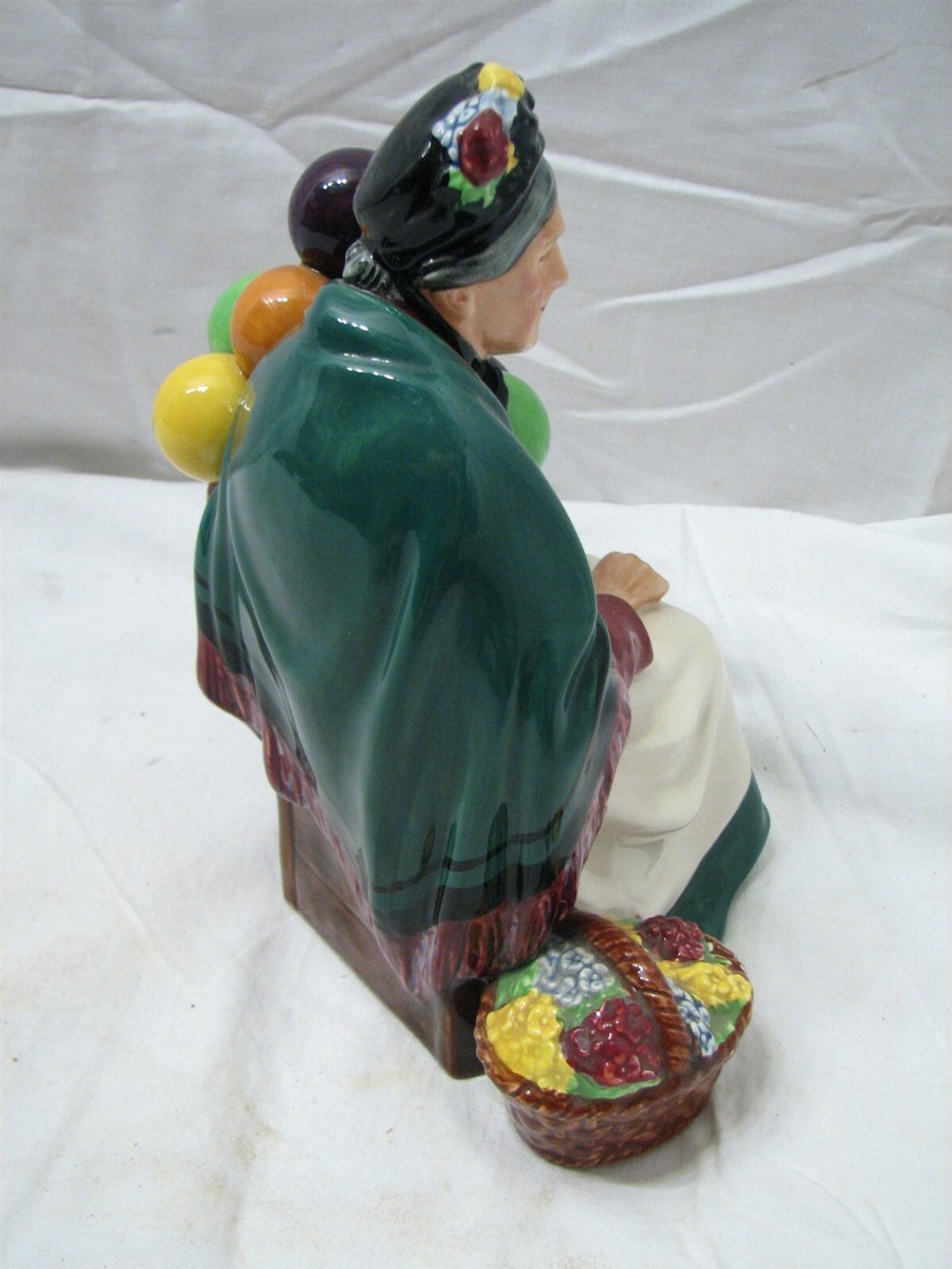 Royal Doulton Old Balloon Seller Woman Figurine HN 1315 Royal Doulton Old Balloon Seller Woman Figurine HN 1315