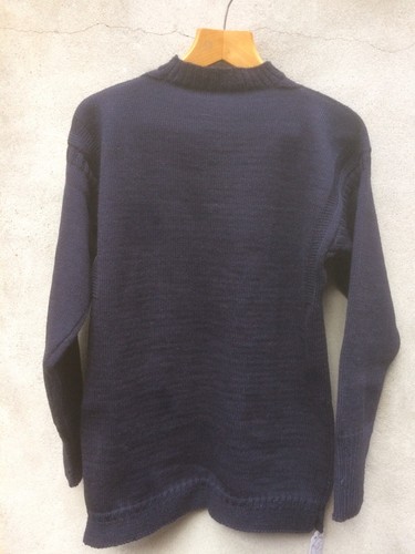 Le Tricoteur Navy Blue Guernsey Jumper AW22 original hand finished 38" to 54" - Picture 2 of 9