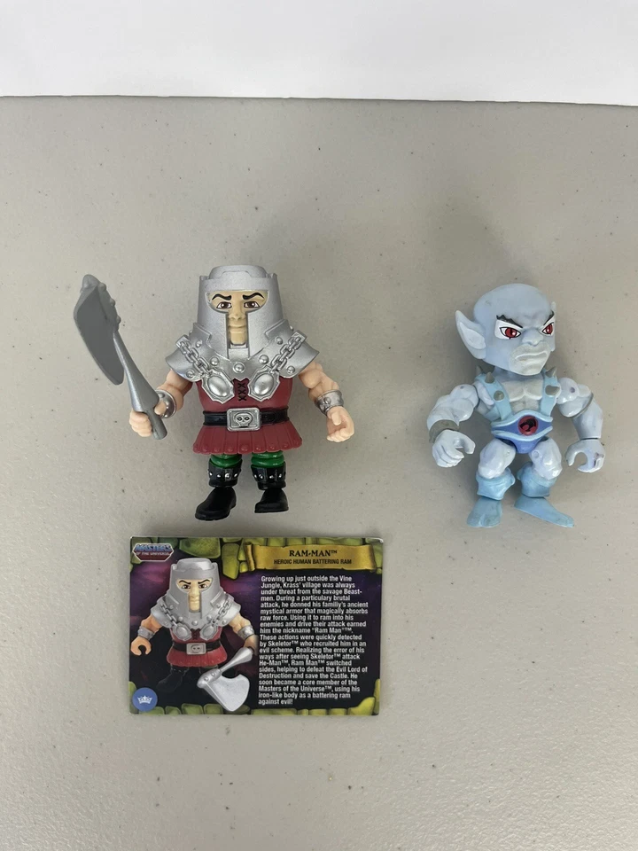 Figuras 2 piezas de Masters of the Universe RAM-MAN & Thundercats Panthro Subjetos Leales Foto 2 de 4