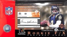 2001 Upper Deck Rookie F/X Football Sealed Hobby Box