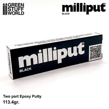 Milliput Black Noir - 113gr - Mastic et Pâte époxy - Modelisme, Adhésifs, colles