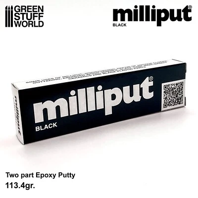 Milliput Black Noir - 113gr - Mastic et Pâte époxy - Modelisme, Adhésifs, colles