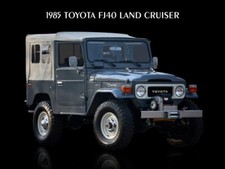 1985 Toyota Land Cruiser Fj40 New Metal Sign 12 X 16 Ships Free
