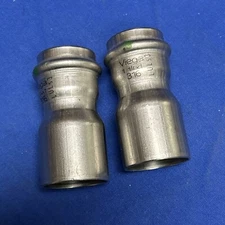 New Set of 2 Viega ProPress 316 Stainless Reducer 1 1/4” X 1”