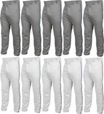 NEW Wilson A4376P Adult Tradition Cut Custom Piping Baseball / Softball Pant