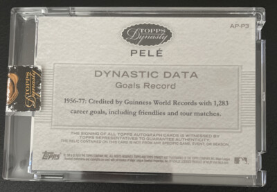 PELE 2016 Topps Dynasty Auto Nike Patch Jersey Tag 1/5 Extremely