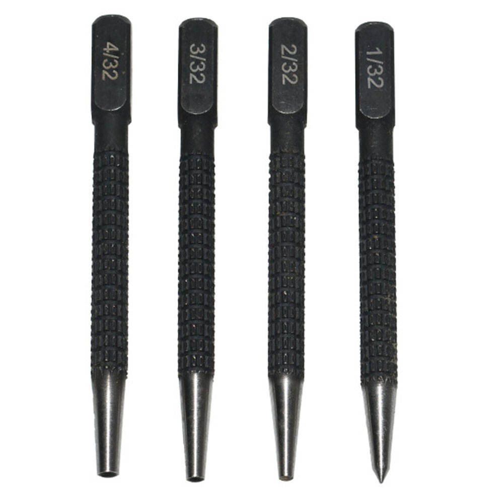 High Performance 4pcs Center Punches for Accurate Marking and Drilling