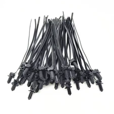 Cable Tie Car Bundled Wire Harness Line Band Zip Fastener Clips Kit Nylon 50PCS