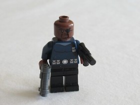 Lego Marvel Super Heroes Minifigure Nick Fury From 76004 Ultimate Spider-Man