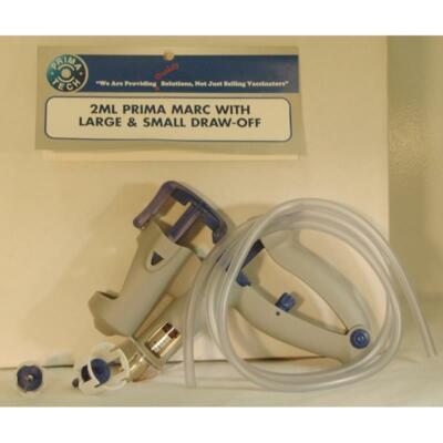 Prima Marc Adjustable Syringe 2 ml with Drawoffs Livestock
