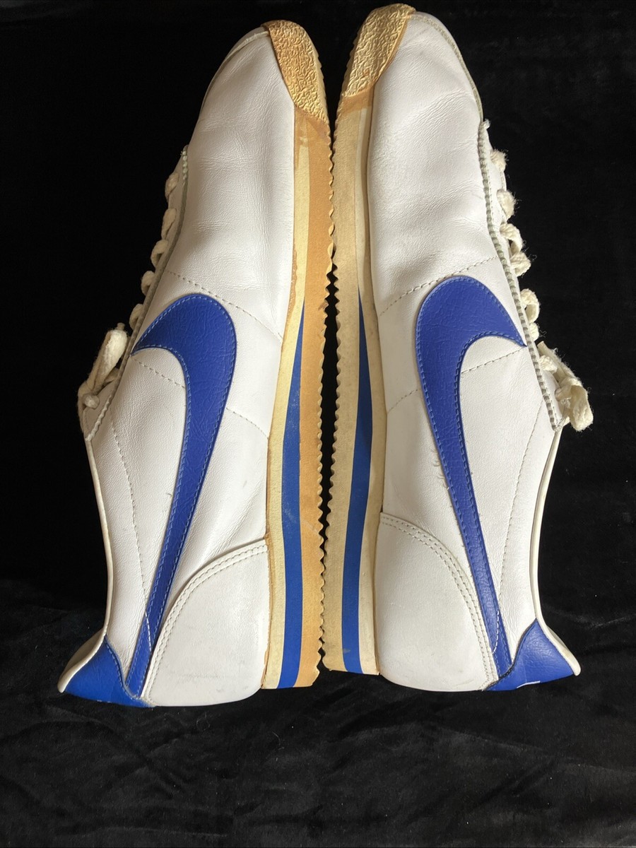 1980年代 ヴィンテージ Nike 空靴箱 LEATHER CORTEZ Nike 80s Vintage Sneakers Leather Cortez White Sky Blue Women's