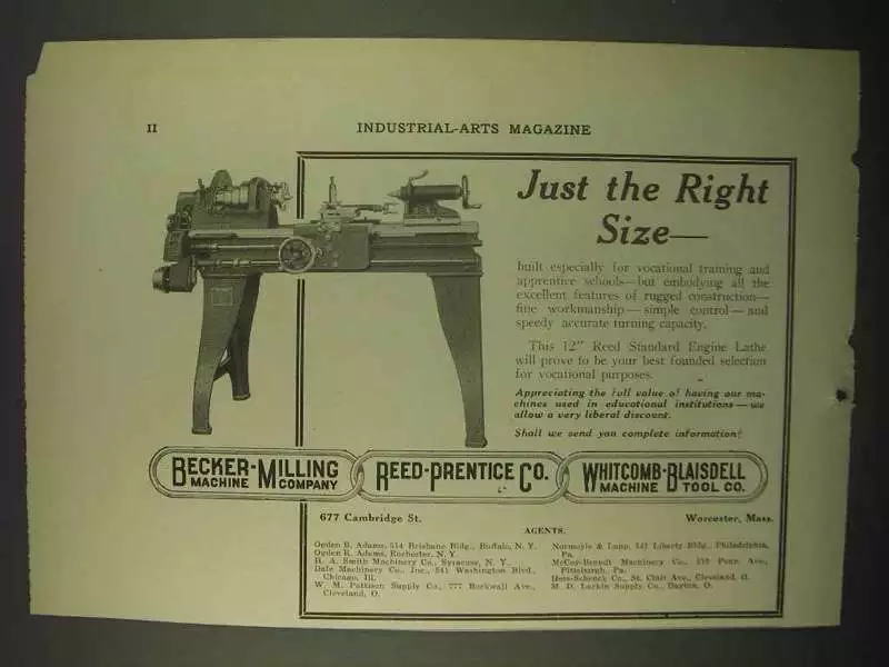 Reed 2024 prentice lathe