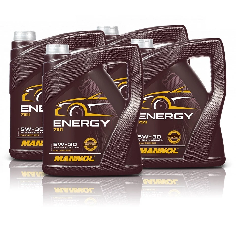 MANNOL 4x 5 L LITER ENERGY 5W-30 MOTORÖL MOTOREN-ÖL 50133345
