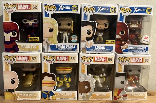 Funko Marvel X-Men Lot (8) Juggernaut Logan Storm Cyclops Exclusives Vaulted