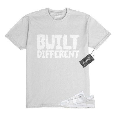 Dunk Photon Dust White Light Grey Low T Shirt to Match BUILT