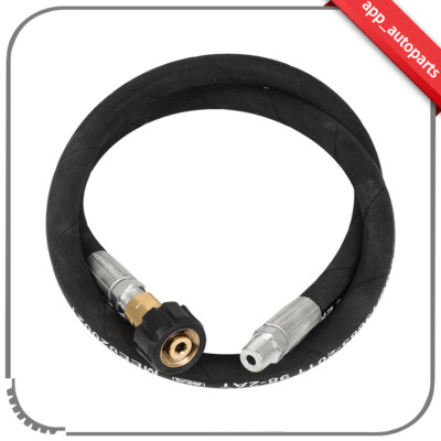 #ad 3FT Pressure Washer Whip Hose 3 8quot; Jumper Hose with Swivel Steel Connector $18.01