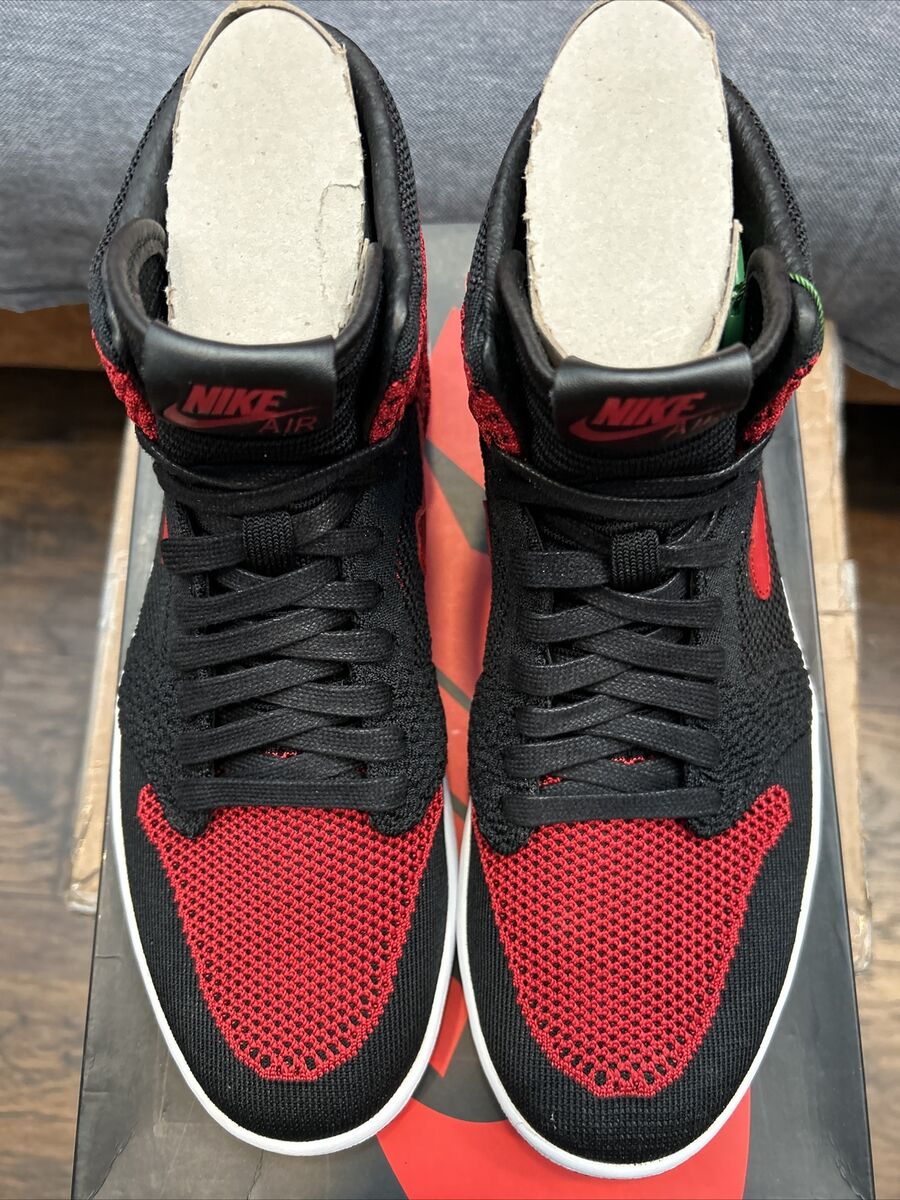Air Jordan 1 Retro High OG Flyknit “Bred” - Men's Size 9.5 Air Jordan 1 Retro High OG Flyknit “Bred” - Men's Size 9.5