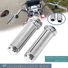 1" Handlebar Diamond Hand Grips For Harley Road King Electra Glide Night Train
