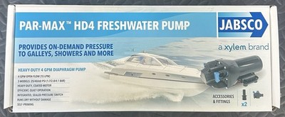 Jabsco Par-Max HD4 Fresh Water Pump 12V 4GPM 40PSI Heavy Duty NEW UNOPENED BOX