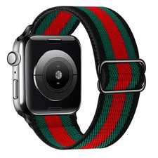Apple Watch Nylon Strap 38-49mm Adjustable Elastic iWatch Band Series 9 Ultra