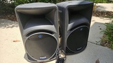 Mackie SRM450 V1Active Powered PA Speaker Pair 450W RMS 12in XLR Black.