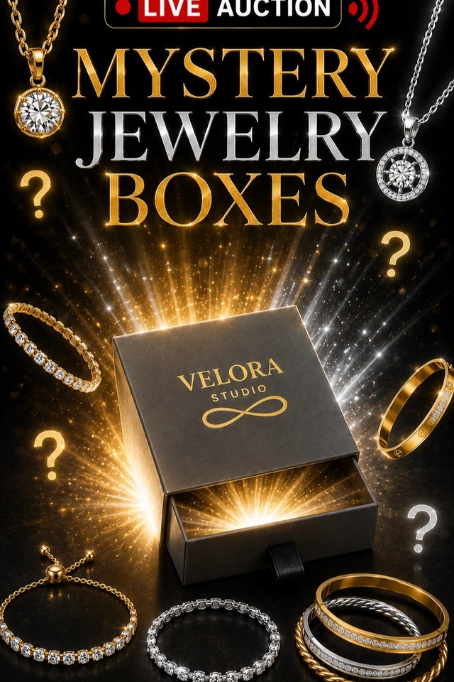 Mystery Jewellery Boxes Live Auction - Necklaces, Bracelets, Bangles & More