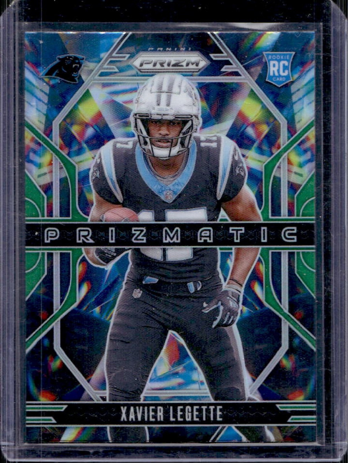 2024 Prizm Xavier Legette Prizmatic RC Green Rookie #16 Panthers