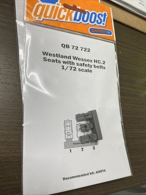 1/72 Quickboost #72722 Wessex HC.2 Seats W/Belts For Airfix