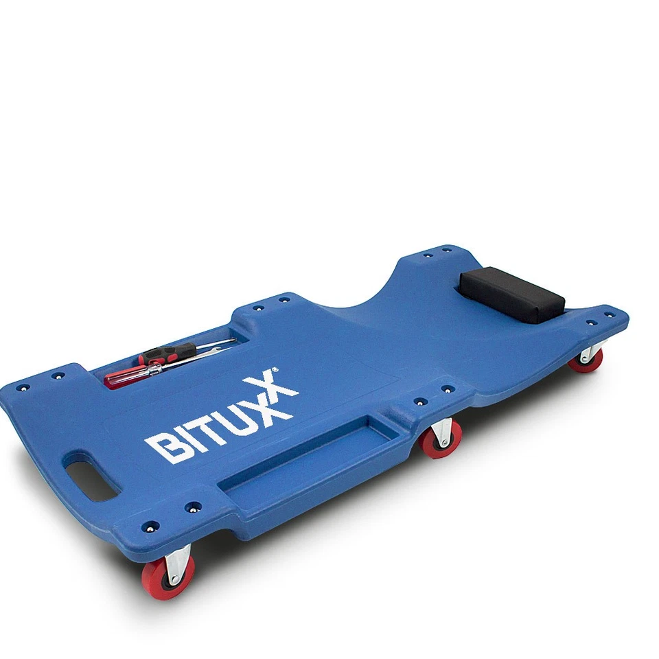 Werkstattrollbrett Montageliege Werkstattliege Rollbrett mit Ablage BITUXX - Bild 3 von 4