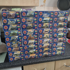 Airfix 1:72 Plastic Model Kit Lot, Unassembled, Multiple Opened Unbuilt Kits