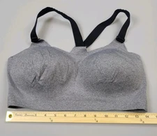 All in Motion Women's High Support Bonded Sports Bra Grey Size Large