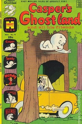 Casper's Ghostland #75 VG 1973 Stock Image Low Grade