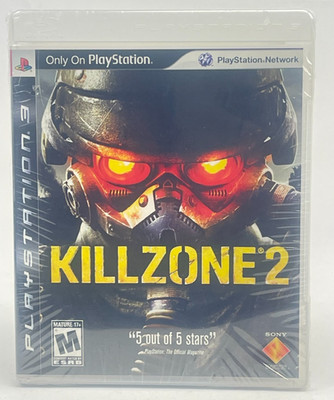 PS3 Killzone 2 Game Factory Sealed Black Label Y-Folds Original 2009
