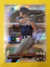2017 Bowman Chrome Prospects Refractors #BCP78 Abrahan Gutierrez 288/499