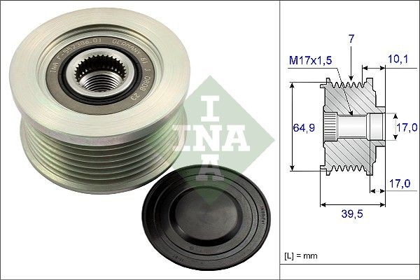INA Generatorfreilauf 535 0177 10 FüR Nissan-image