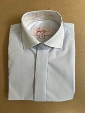 Child&rsquo;s Blue Plain Collar Shirt, Long Sleeve, Collar Size 12, Age 7-8 Years