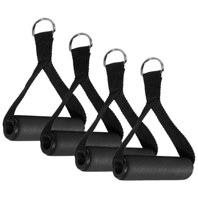  Besportble 4PCS Single-Grip-Griffe Hochleistungsübungen mit D-Ring für Pilates