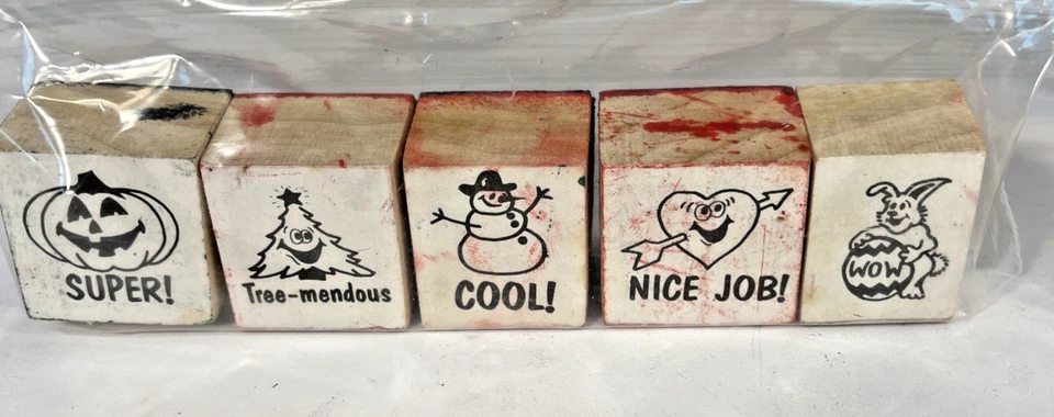 Lote De 21 Estampillas De Goma De Maestros De Colección Calificación Alrededor De Los 80’s 90’s+ Alfabeto Y #s Foto 4 de 4