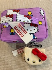 BAGGU x Hello Kitty großes rosa Kosmetikkoffer & Beutel Set Japan nicht auf L...