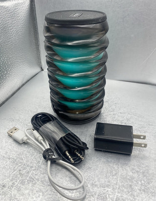 iHome iBT76 Bluetooth LED Speaker Color Changing W/ Aux Power Cord Block Tested