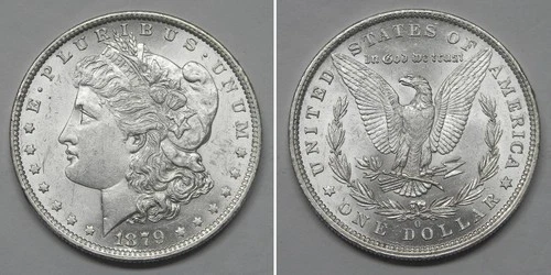 X7526 1879-O Morgan Dollar, BU