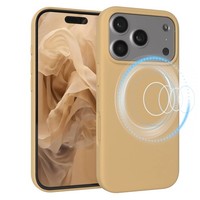 Magsafe HandyhüLle FüR Apple Iphone 17 Pro Silikon Back Cover Schutz Case Nude