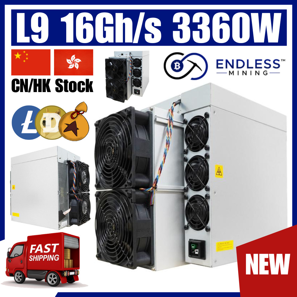 Bitmain Antminer L9 16Gh/s 3360W – Input Voltage 220-277V NEW | EndlessMining ™️